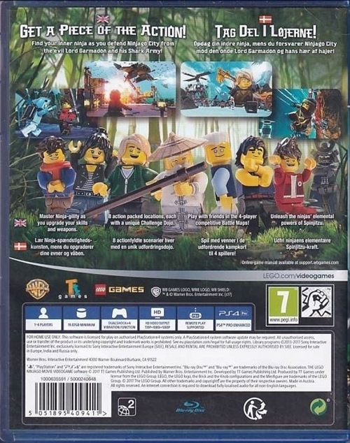 Lego - The Ninjago Movie - Videogame - PS4 (B Grade) (Genbrug)